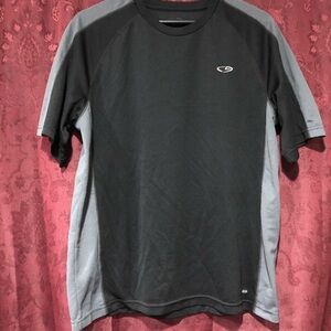 Black Gray Jersey Shirt work out